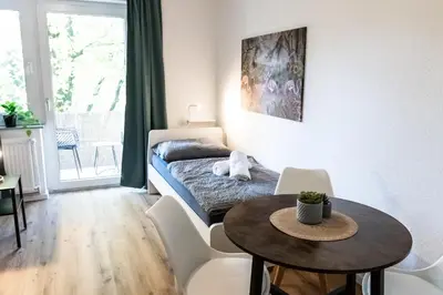 Ein Sitzbereich in der Unterkunft CosyHomes24 - Centrally with balcony - HA02
