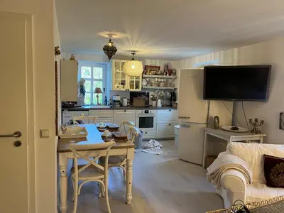 Küche/Küchenzeile in der Unterkunft Ferienwohnung im Wald