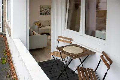 Grundriss der Unterkunft MODERN 2 ROOM Apartment in Rüttenscheid