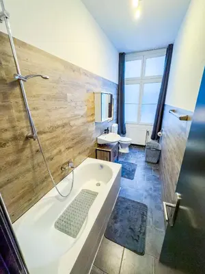 Ein Badezimmer in der Unterkunft #112 Moderne Altstadt Wohnung im Herzen von Remscheid-Lennep