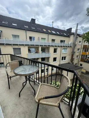 Ein Balkon oder eine Terrasse in der Unterkunft Seibel's SUITES - Appartement Wohnung mitten in Rüttenscheid