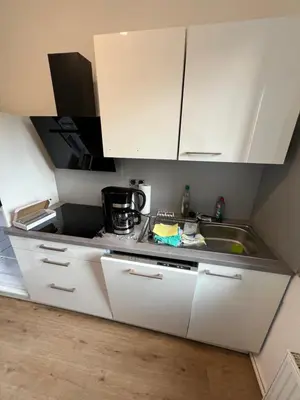 Küche/Küchenzeile in der Unterkunft Moderne Ferienwohnung
