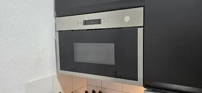 Küche/Küchenzeile in der Unterkunft Design Luxus, Vollausstattung, 2 min Hbf Duisburg, beste Betten, 2 55