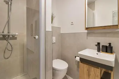 Ein Badezimmer in der Unterkunft 24-7 Living - Lüdinghausen Apartments