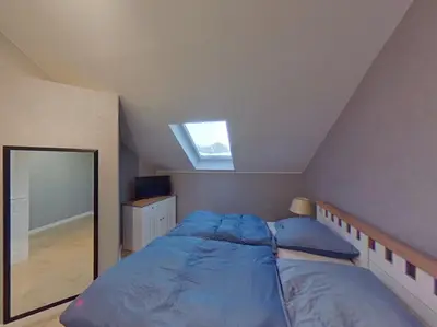 Ein Bett oder Betten in einem Zimmer der Unterkunft Alte Bäckerei Haupthaus am Flughafen - Messe Düsseldorf