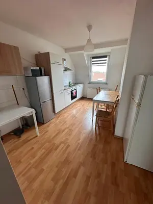 Küche/Küchenzeile in der Unterkunft Ferien- Monteurapartments nähe Veltins Arena