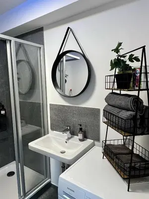 Ein Badezimmer in der Unterkunft Stillvolles Apartment mitten in little Tokyo