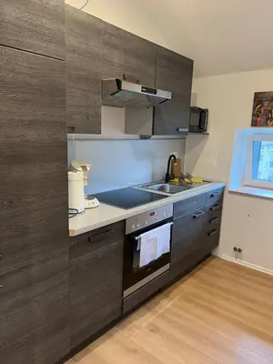 Küche/Küchenzeile in der Unterkunft Moderne Ferienwohnung