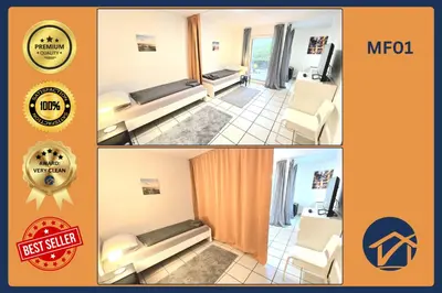 Ein Bett oder Betten in einem Zimmer der Unterkunft -CS24- Apartment with 2 beds and terrace - MF01