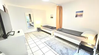 Ein Bett oder Betten in einem Zimmer der Unterkunft -CS24- Apartment with 2 beds and terrace - MF01