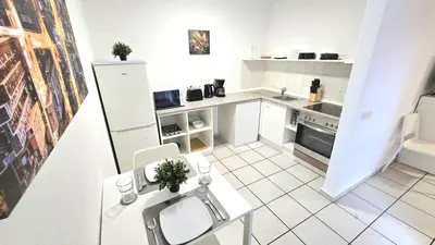 Küche/Küchenzeile in der Unterkunft -CS24- Apartment with 2 beds and terrace - MF01