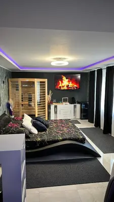 Ein Bett oder Betten in einem Zimmer der Unterkunft Ferienwohnung SPA Delluxe Essen