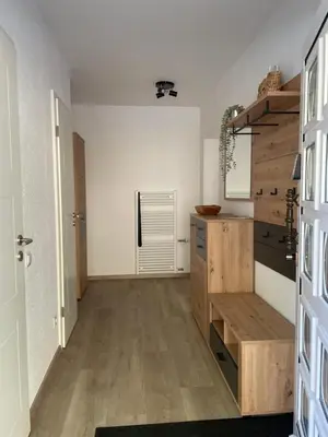 Küche/Küchenzeile in der Unterkunft Gemütliche Gästewohnung, zentral, mit Blick in die Natur