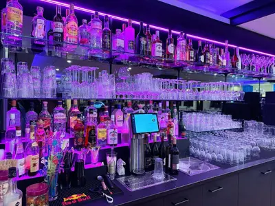 Lounge oder Bar in der Unterkunft Bootshaus Hamm
