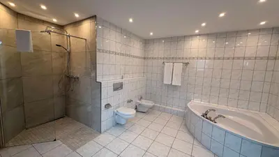 Ein Badezimmer in der Unterkunft Bootshaus Hamm