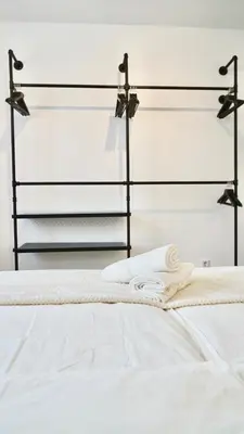 Ein Bett oder Betten in einem Zimmer der Unterkunft Zentral & Modern nähe Düsseldorf und Köln