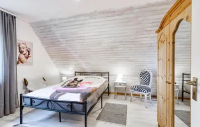 Ein Bett oder Betten in einem Zimmer der Unterkunft Lovely Apartment In Hagen With Wifi