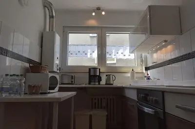 Küche/Küchenzeile in der Unterkunft HertenFlats - Rooms & Apartments - Kreis Recklinghausen