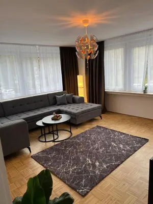 Ein Sitzbereich in der Unterkunft Ferienwohnung Drei Rosen