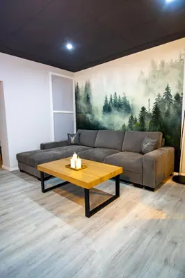 Ein Sitzbereich in der Unterkunft Apartment 