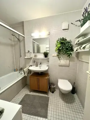 Ein Badezimmer in der Unterkunft Fair Spot- Ihr MesseSpot - 5 Minutes to Fair, 10 Minutes to city center
