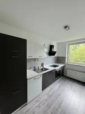 Küche/Küchenzeile in der Unterkunft Moderne und möblierte Wohnung!