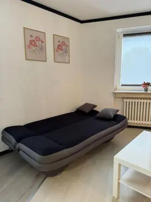 Ein Sitzbereich in der Unterkunft Kleine 1-Zimmer Unterkunft