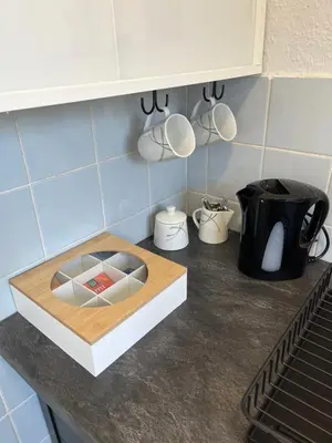 Küche/Küchenzeile in der Unterkunft Kleine 1-Zimmer Unterkunft