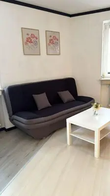 Ein Sitzbereich in der Unterkunft Kleine 1-Zimmer Unterkunft