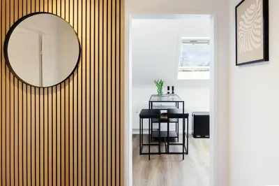 Grundriss der Unterkunft VISTAMO Dorsten-Rhade, modernes Apartment