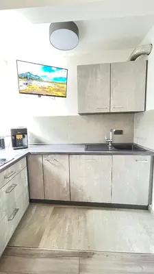 Küche/Küchenzeile in der Unterkunft Home Apartments