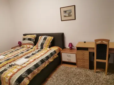 Ein Bett oder Betten in einem Zimmer der Unterkunft 1-Zimmer Wohnung