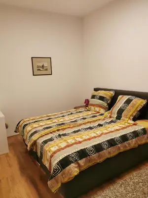 Ein Bett oder Betten in einem Zimmer der Unterkunft 1-Zimmer Wohnung