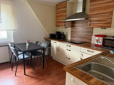 Küche/Küchenzeile in der Unterkunft Ferienwohnung Sprockhövel