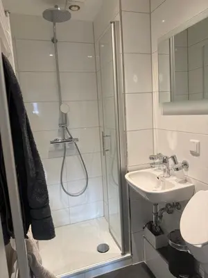 Ein Badezimmer in der Unterkunft Ferienwohnung Sprockhövel