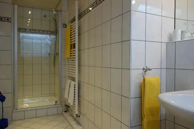 Ein Badezimmer in der Unterkunft Hotel & Restaurant Venner Moor