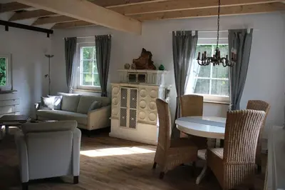 Ein Sitzbereich in der Unterkunft WupperCottage
