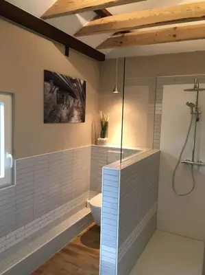 Ein Badezimmer in der Unterkunft WupperCottage