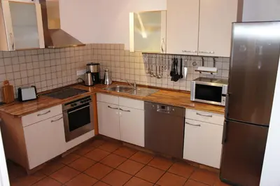 Küche/Küchenzeile in der Unterkunft Ferienwohnung Pöttershof
