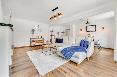 Grundriss der Unterkunft Noble Supreme Suite 80m2 Kamin & Designküche - zentrumsnah Essen