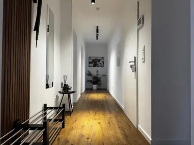 Grundriss der Unterkunft Moderne Wohnung in Marl ideal für Familien und Monteure bis 6 Personen