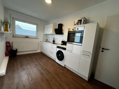 Küche/Küchenzeile in der Unterkunft Moderne Wohnung in Marl ideal für Familien und Monteure bis 6 Personen