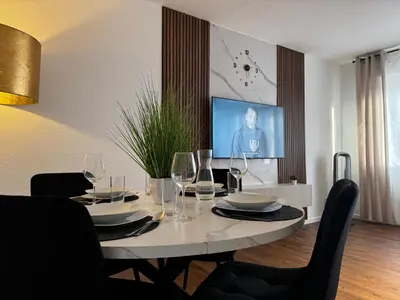 TV/Unterhaltungsangebot in der Unterkunft Moderne Wohnung in Marl ideal für Familien und Monteure bis 6 Personen