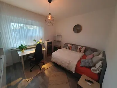Ein Bett oder Betten in einem Zimmer der Unterkunft Apartment Duisburg North