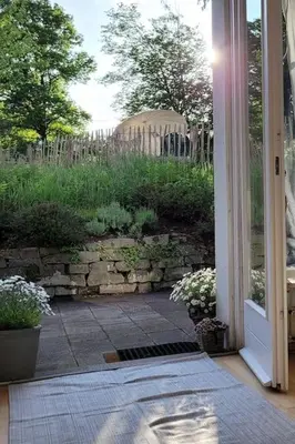 Grundriss der Unterkunft Ferienwohnung Landidyll, Whirlpool, Minipigs, Ponys, Familien