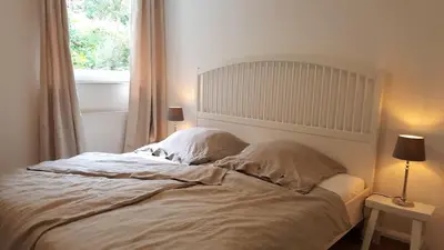Ein Bett oder Betten in einem Zimmer der Unterkunft FeWo im Winkel