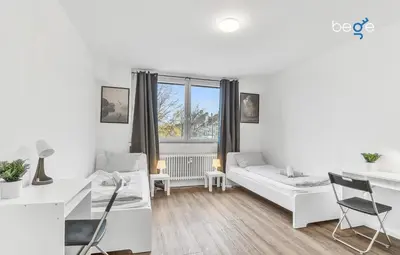 Ein Sitzbereich in der Unterkunft BEGE APARTMENTS Work Comfort