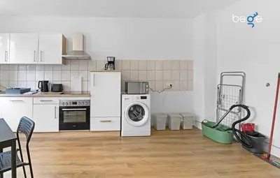 Küche/Küchenzeile in der Unterkunft BEGE APARTMENTS Business Oasis