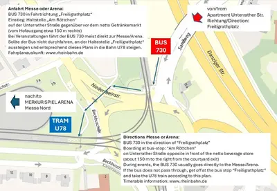 Grundriss der Unterkunft Apartment nah Flughafen, Messe, Arena, Dome