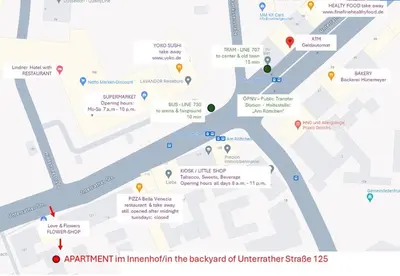 Grundriss der Unterkunft Apartment nah Flughafen, Messe, Arena, Dome